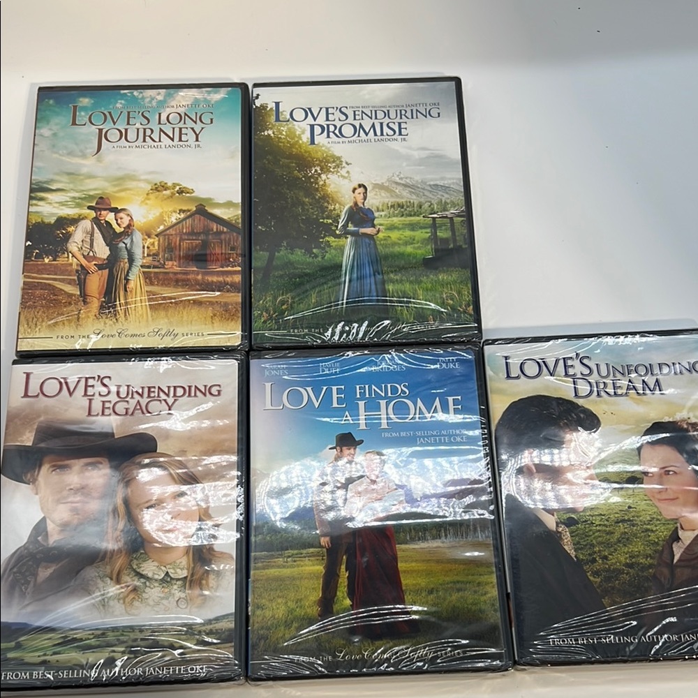 5 DVDs based on Janette Oak Love novels all new unopened Love’s long journey